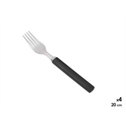 SET 4 FORK BLACK HANDLE