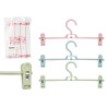 SET 4 PERCHAS PINZAS 3 COLORES SURT CLARAS