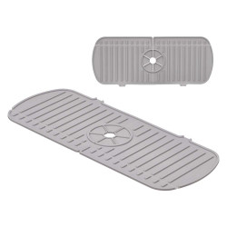 PORTE-ÉPONGE SILICONE GRIS POUR ROBINET