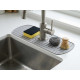 PORTE-ÉPONGE SILICONE GRIS POUR ROBINET