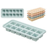 ICE CUBE TRAY 12 CUBES SILICONE ASRT 4 COL