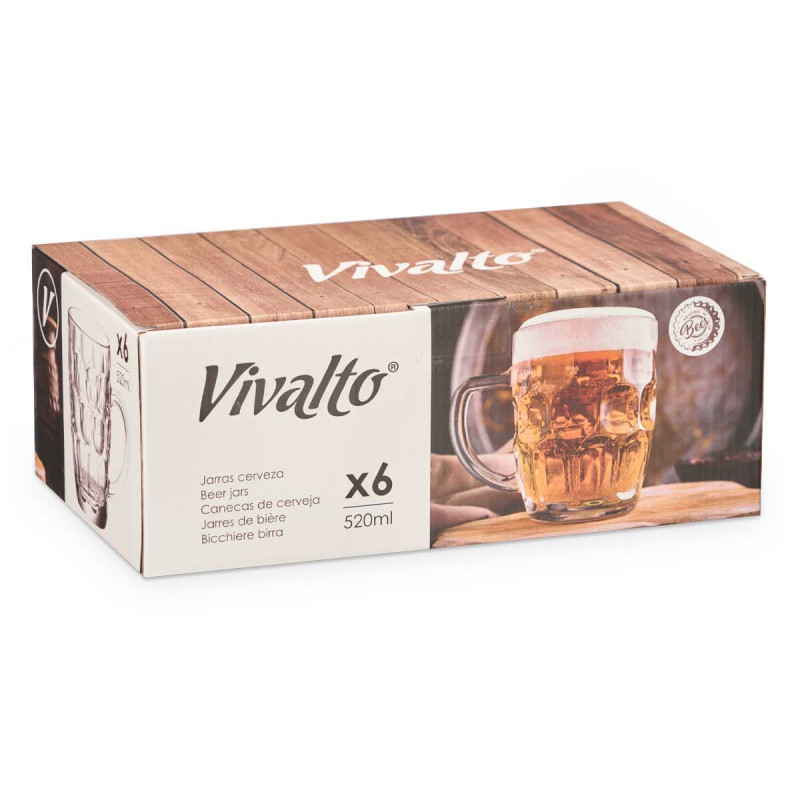 CHOPE DE BIÈRE 520 ML AVEC POIGNÉE
