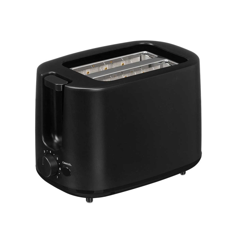 TOSTADOR DOBLE NEGRO 750W 