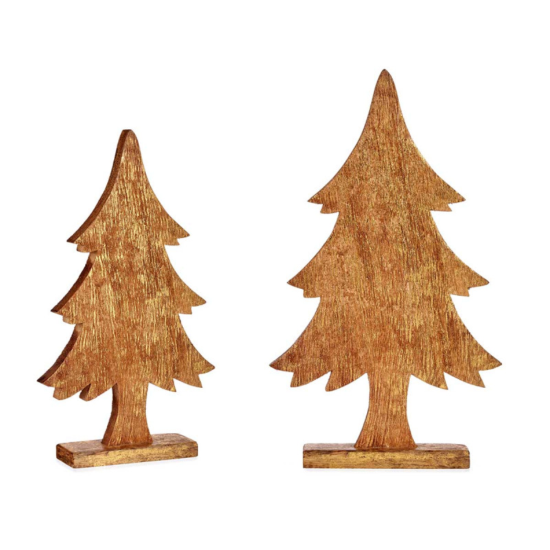 ARBOL MADERA ORO 50CM