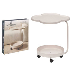 MESA AUXILIAR DOBLE BLANCA