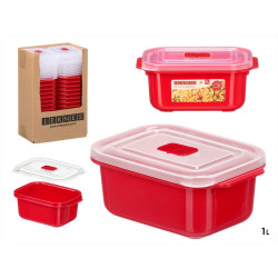 BOÎTE ROUGE MICRO-ONDES OUVERTURE 1L