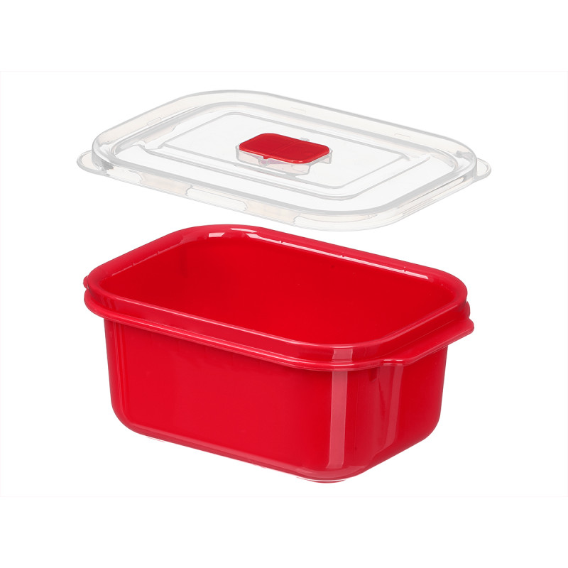 BOÎTE ROUGE MICRO-ONDES OUVERTURE 1L