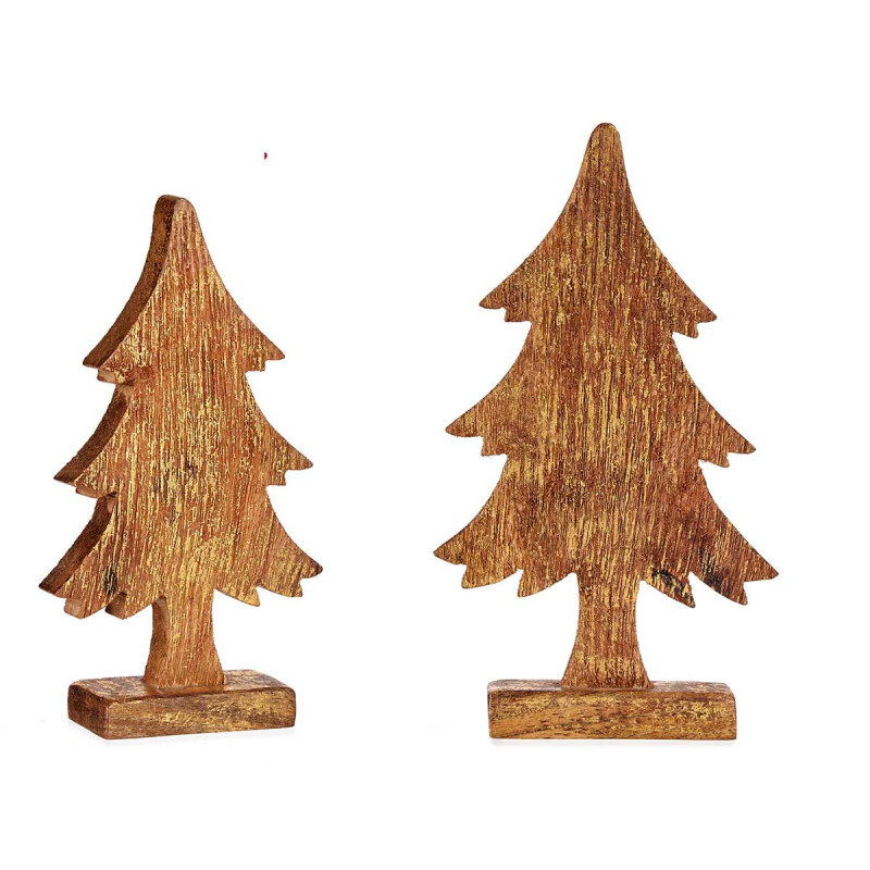ARBOL MADERA ORO 30CM