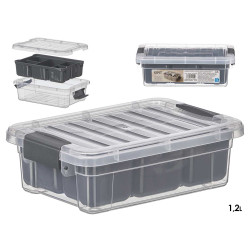 SCATOLA ORGANIZZATRICE ANTRACITE 5 SCOMPARTI 1,2L