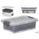 BOÎTE RANGEMENT ANTHRACITE 5 COMPARTIMENTS 1,2L