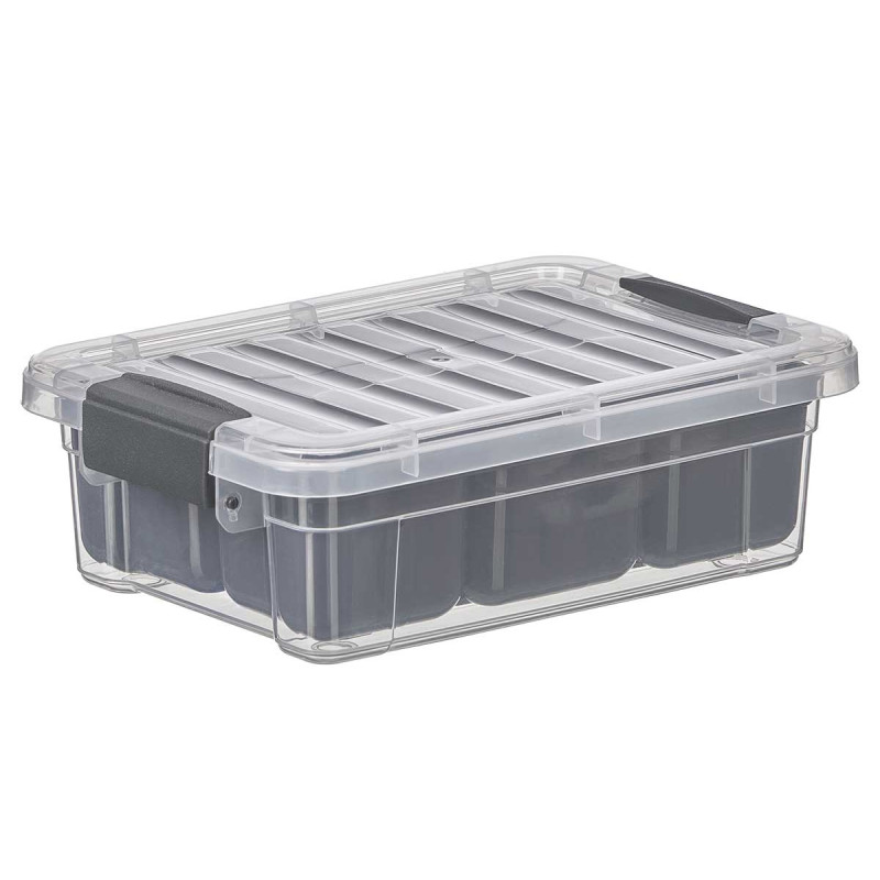 SCATOLA ORGANIZZATRICE ANTRACITE 5 SCOMPARTI 1,2L