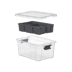 SCATOLA ORGANIZZATRICE ANTRACITE 5 SCOMPARTI 3,2L