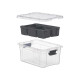 SCATOLA ORGANIZZATRICE ANTRACITE 5 SCOMPARTI 3,2L