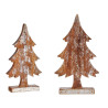 ALBERO LEGNO ARGENTO 38CM