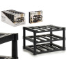 BLACK PLASTIC BOTTLE RACK 12 BOTTLES