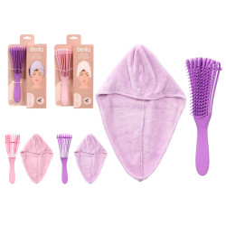 SET BRUSH TOWEL ASRT 2 COL
