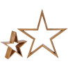 ESTRELA MADEIRA SILHUETA 51CM 