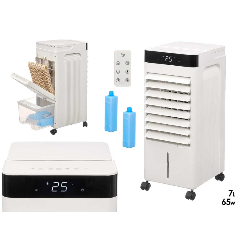 RAFFRESCATORE EVAPORATIVO DIGITALE PORTATILE 7L