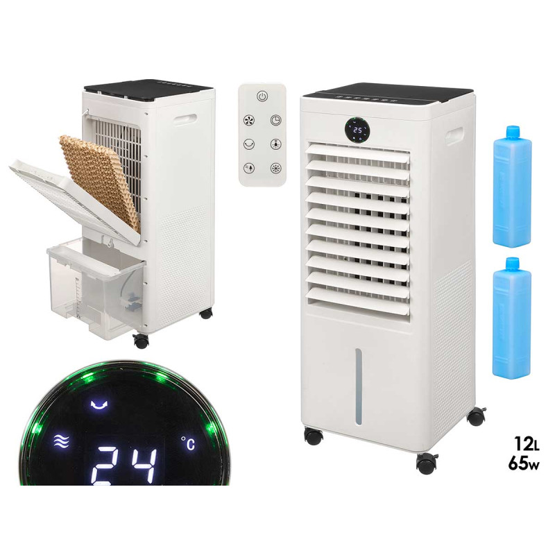 RAFFRESCATORE EVAPORATIVO DIGITALE PORTATILE 12L