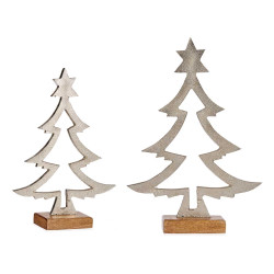 ALBERO METALLO SILHOUETTE ARGENTO MATE 34CM