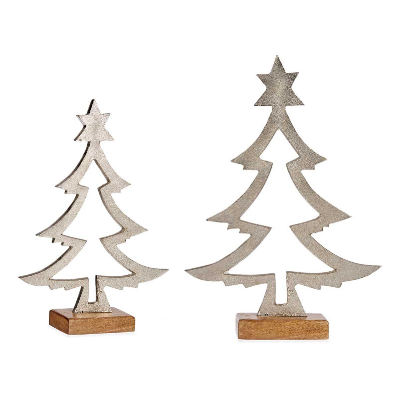 ALBERO METALLO SILHOUETTE ARGENTO MATE 34CM
