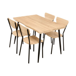 SET TAVOLO RETTANGOLARE 4 SEDIE