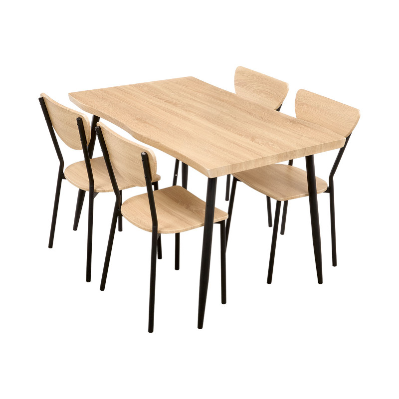 SET TAVOLO RETTANGOLARE 4 SEDIE