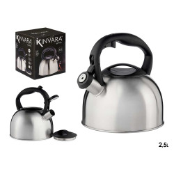 STEEL KETTLE 2,5L PLASTIC HANDLE