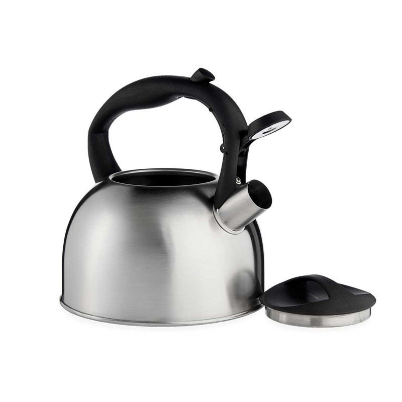 STEEL KETTLE 2,5L PLASTIC HANDLE