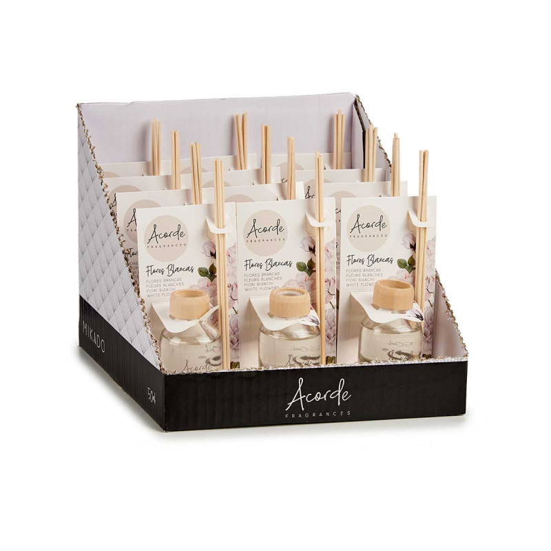MIKADO 50 ML W/STICK WHITE FLOWERS