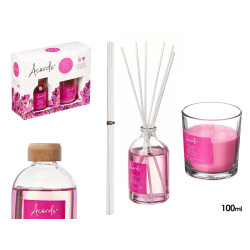 SET MIKADO 100ML BOUGIE 30H ORCHIDÉE