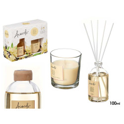SET MIKADO 100ML VELA 30H VAINILLA
