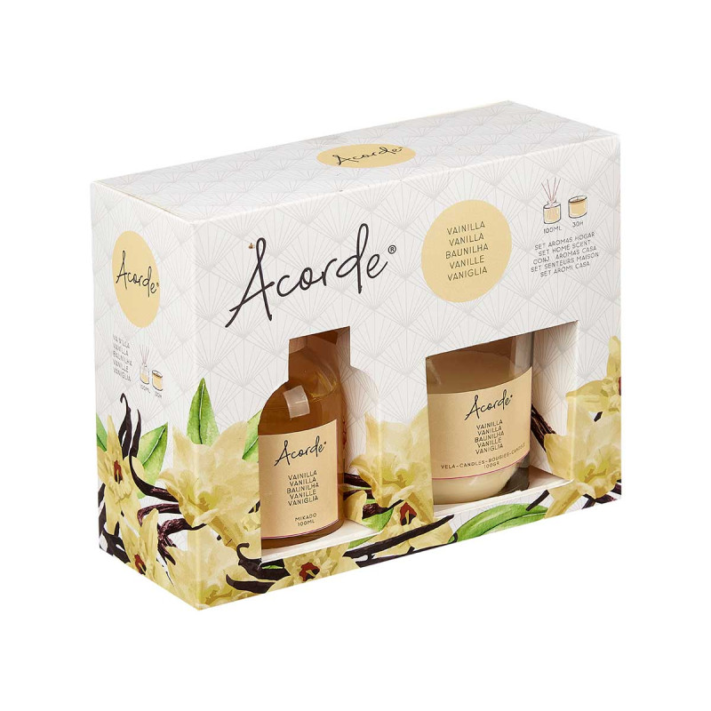 SET MIKADO 100ML CANDLE 30H VANILLA