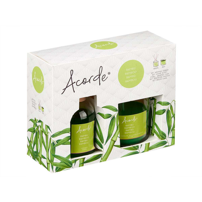 SET MIKADO 100ML VELA 30H BAMBU