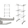 ESTENDAL TRIPLO TORRE EXTENSÍVEL BRANCO CINZA