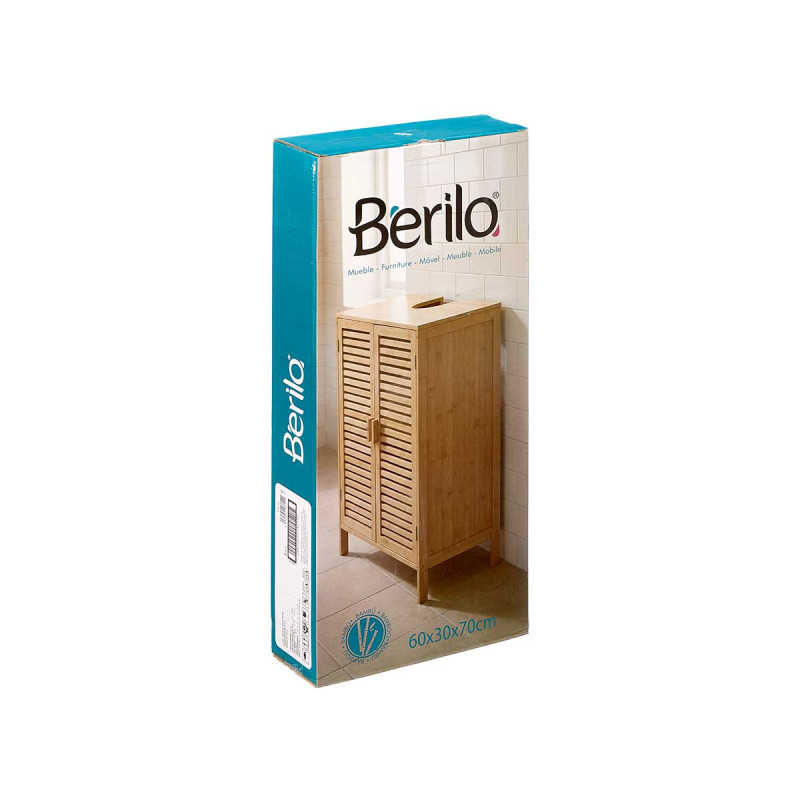MOBILE 2 PORTE LAVABO BAMBU