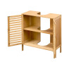MEUBLE 2 PORTES LAVABO BAMBOU