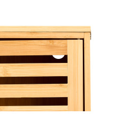 MEUBLE 2 PORTES LAVABO BAMBOU