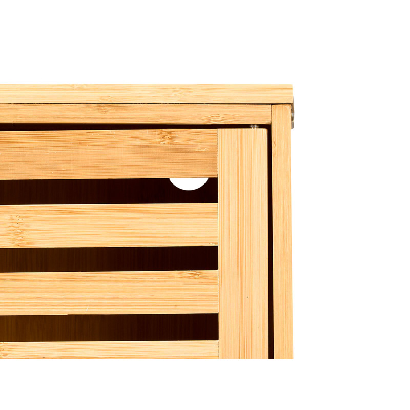 MEUBLE 2 PORTES LAVABO BAMBOU