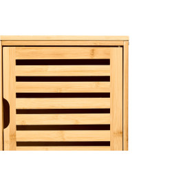 MUEBLE ALTO 2 PUERTAS BAÑO BAMBU