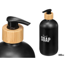 DISPENSADOR JABON NEGRO 500ML