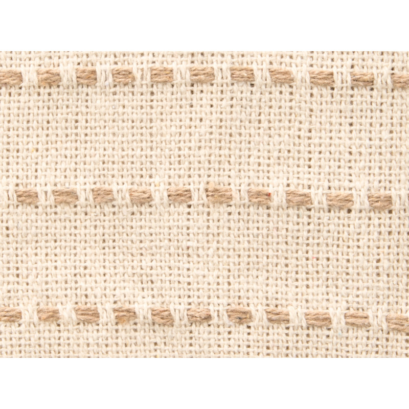 POLYVALENT RAYURES POINT CRÈME 125X150CM