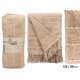 POLYVALENT RAYURES POINT BEIGE 125X150CM