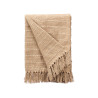 POLYVALENT RAYURES POINT BEIGE 125X150CM