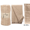 MULTIUSOS RAYAS PUNTO BEIGE 160X240CM