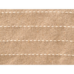 BEIGE STRIPED KNIT MULTI-PUPROSE THROW 160X240CM