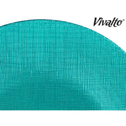 ASSIETTE VERRE 27CM TURQUOISE