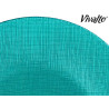 ASSIETTE VERRE 27CM TURQUOISE