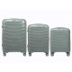 SET 3 WAVY SUITCASES GREY