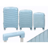 SET 3 WAVY SUITCASES BLUE